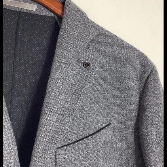 Mango Man Smart 100% Wool Button Up Sport Coat Double Vented W/Notch US 44  NWT - Picture 5 of 10